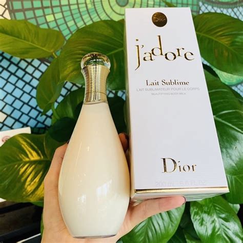 dior sublime body milk|j'adore lait sublime.